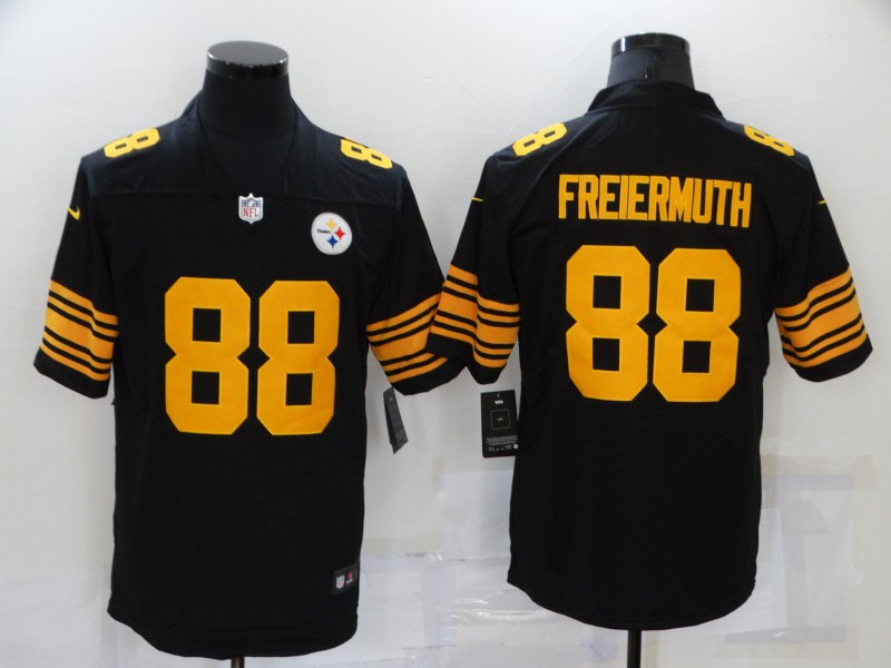 Nike Steelers 88 Pat Freiermuth Black Color Rush Limited Jersey,We sell and wholesale Nike Steelers 88 Pat Freiermuth Black Color Rush Limited Jersey on line form chian!